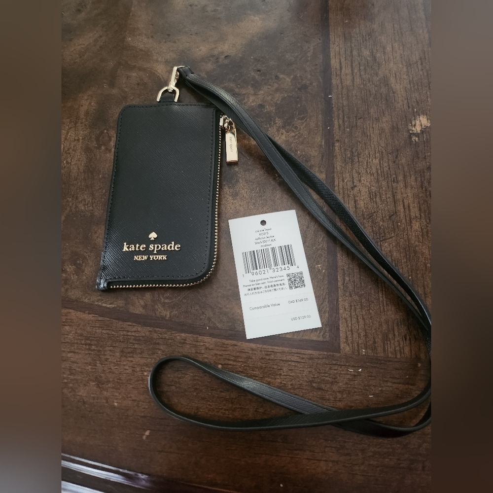 Kate Spade Madison Card Case Lanyard NEW